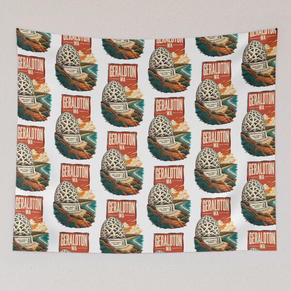 Item preview, Geraldton Western Australia Vintage Travel Poster designed and sold by TravelersGems.