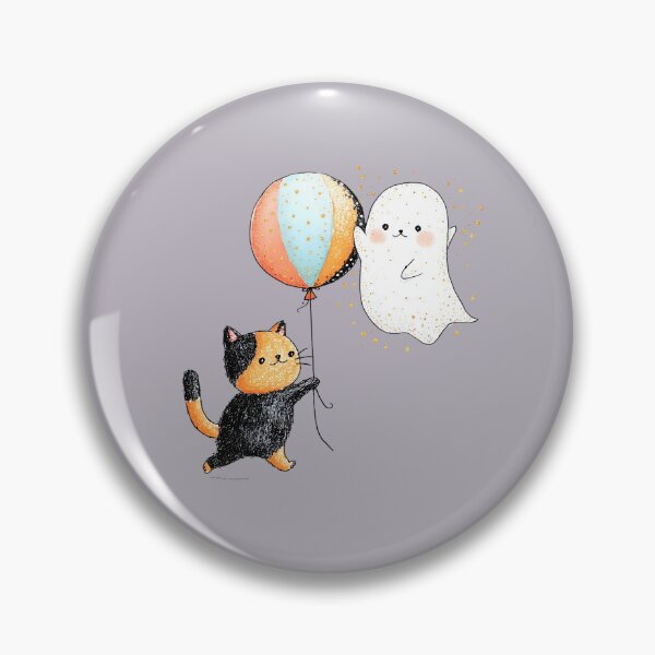 Item preview, Cute Ghost Cat Balloon designed and sold by Sed94.