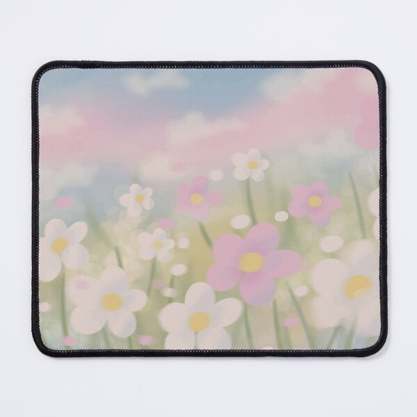 Item preview, Pastel Cosmos Flower Field Under Soft Sky designed and sold by BuckaBaby.