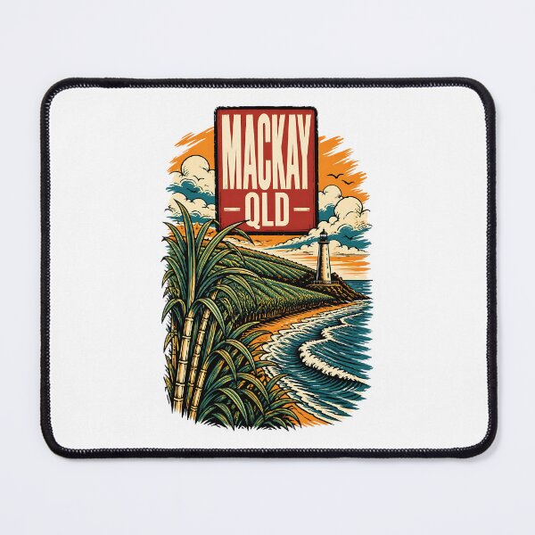 Item preview, Mackay Queensland Australia Vintage Travel Poster designed and sold by TravelersGems.