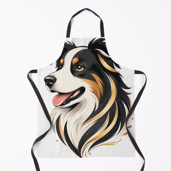 Item preview, Elegant Border Collie Dog Portrait – Premium Die-Cut Sticker designed and sold by Arts121.