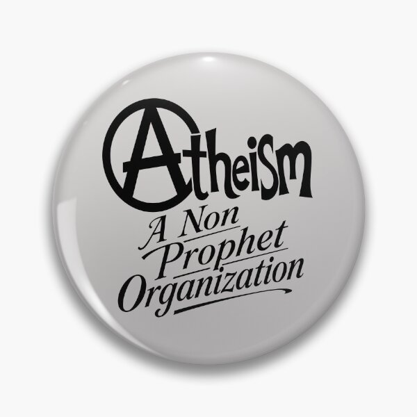 Item preview, Circled Atheism Motif and Tagline Black Design designed and sold by taiche.