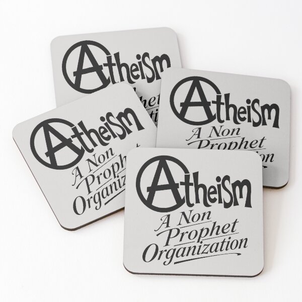 Item preview, Circled Atheism Motif and Tagline Black Design designed and sold by taiche.