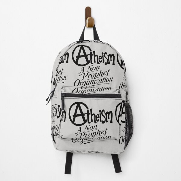 Item preview, Circled Atheism Motif and Tagline Black Design designed and sold by taiche.