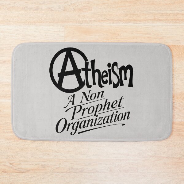 Item preview, Circled Atheism Motif and Tagline Black Design designed and sold by taiche.