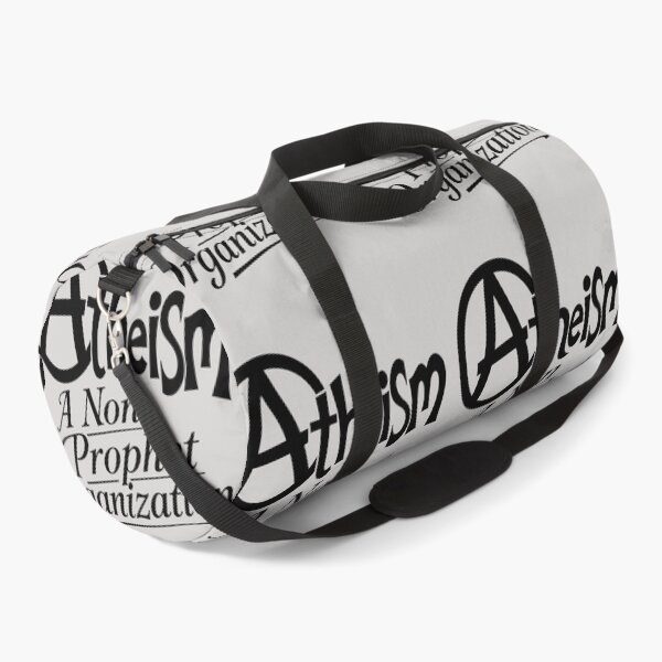 Item preview, Circled Atheism Motif and Tagline Black Design designed and sold by taiche.