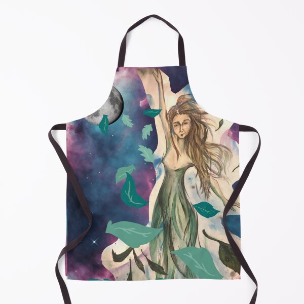 Item preview, Lunar Leafy Dance, digital collage with drawing designed and sold by GiSilver.