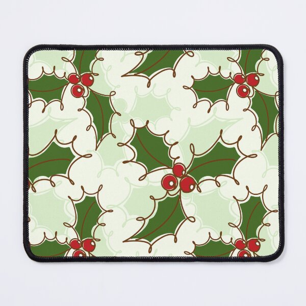 Item preview, Christmas floral line art Holly and berries designed and sold by OhNoNotAgain42.