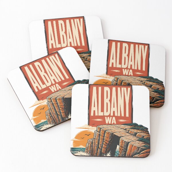 Item preview, Albany Western Australia Vintage Travel Poster designed and sold by TravelersGems.