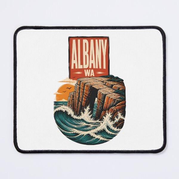 Item preview, Albany Western Australia Vintage Travel Poster designed and sold by TravelersGems.