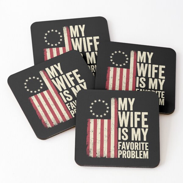 Item preview, My Wife Is My Favorite Problem Husband Marriage Patriotic designed and sold by Doodleoub.