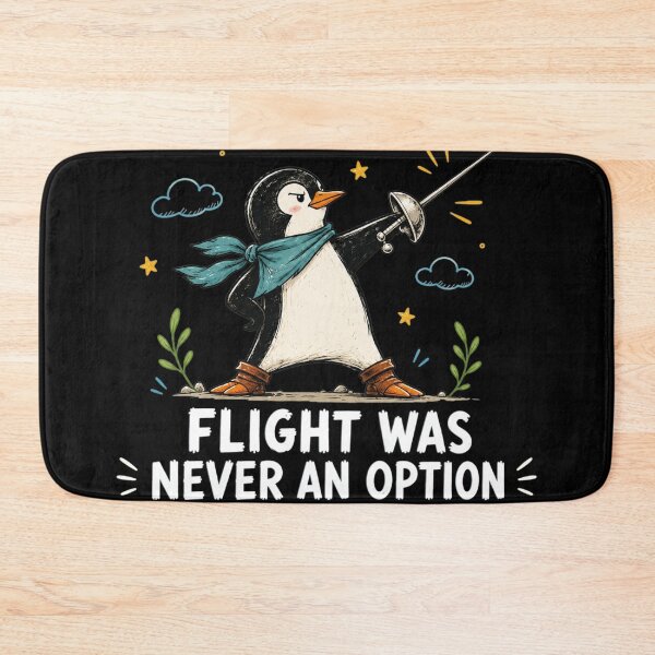 Item preview, Flight Was Never an Option, Funny Penguin, Sarcastic Animal Pun, Sarcastic Dark Humor Animal, Funny Bird designed and sold by Quiajia.
