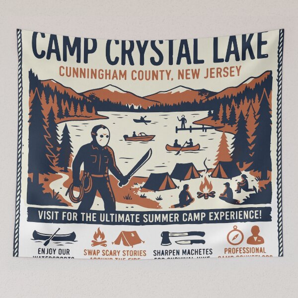 Item preview, Ultimate Summer Camp Experience Vintage Horror Poster designed and sold by Brexmore3.