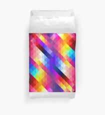 Abstract Diamond Graphic Pattern Duvet Cover