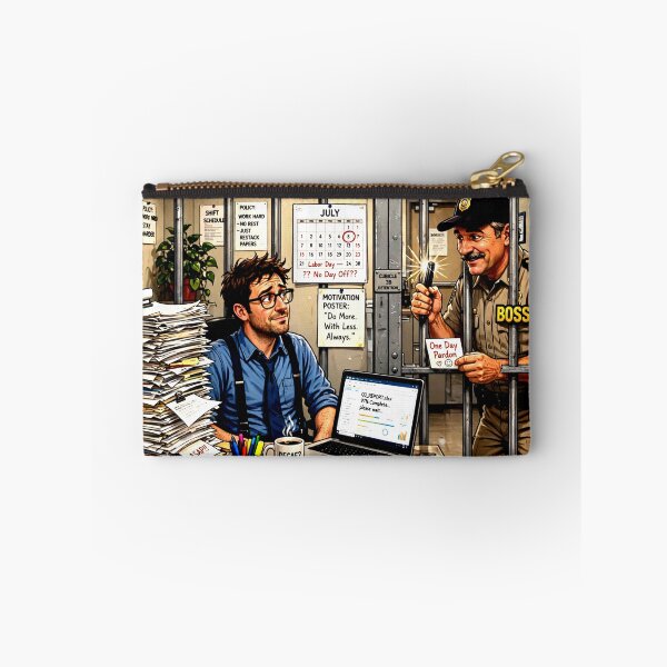 Item preview, Worker Locked up with Piles of Work designed and sold by Iron El Studios.