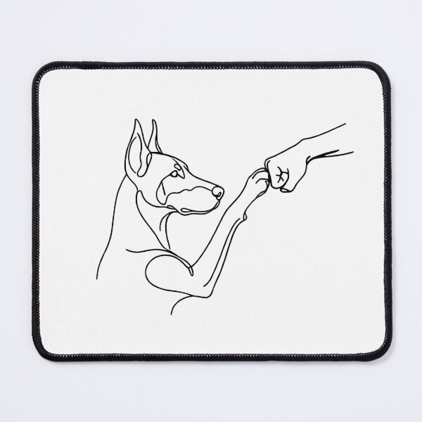 Item preview, Paw & Fist Bump Dog Lover Tee – Doberman Owner Friendship designed and sold by CanvasKitchen.