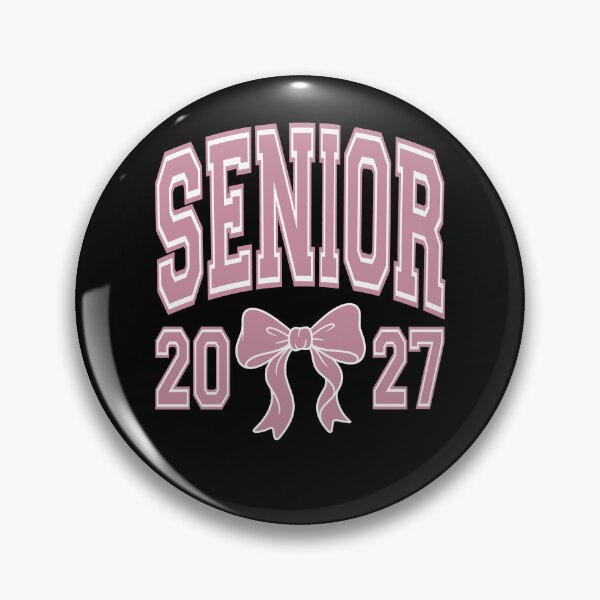 Item preview, Graduate Senior 2027 Pink Coquette Bow Class of 2027 designed and sold by MathWare MathClips.