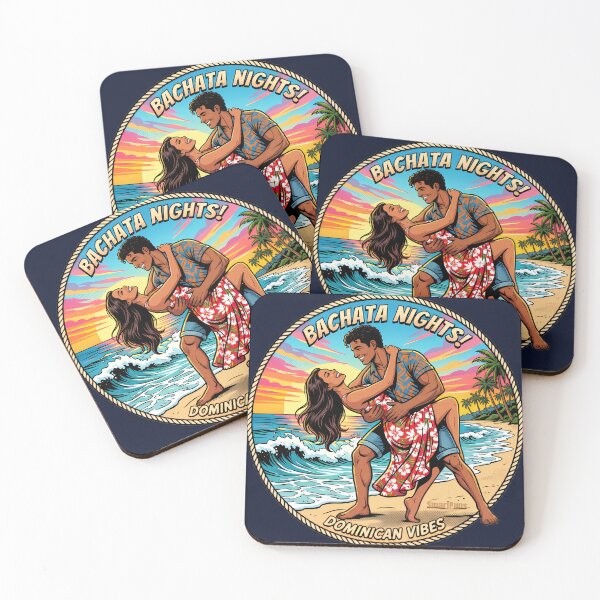 Item preview, Bachata Nights Dominican Vibes – Retro 1980s Pop Art Dance Couple, Vintage Tropical Beach Sunset Circle, Sensual Latin Dancers Graphic Sticker designed and sold by SmartPuns.