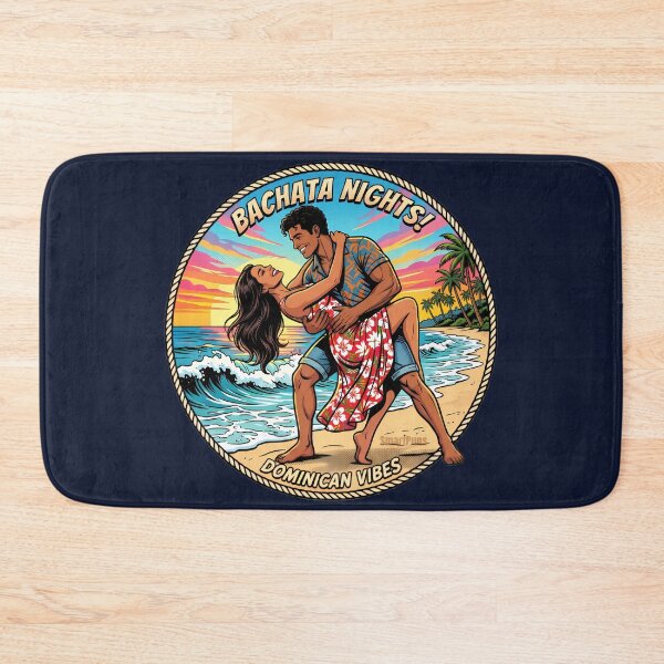 Item preview, Bachata Nights Dominican Vibes – Retro 1980s Pop Art Dance Couple, Vintage Tropical Beach Sunset Circle, Sensual Latin Dancers Graphic Sticker designed and sold by SmartPuns.