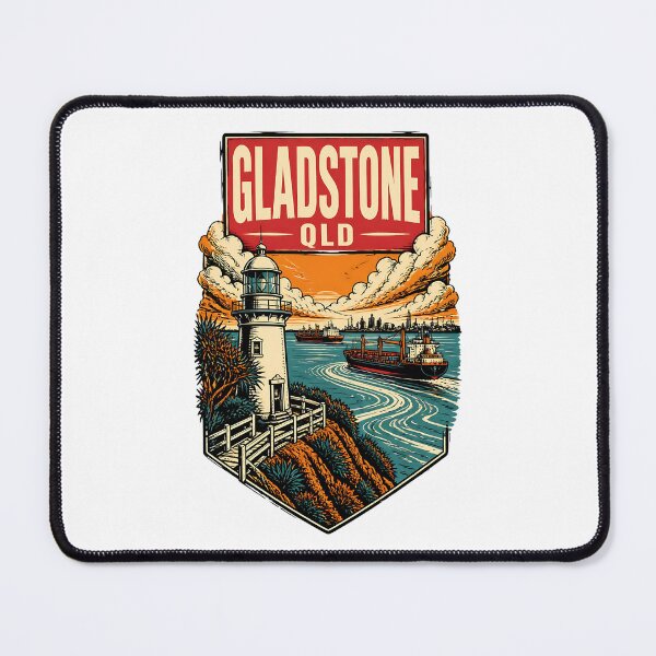 Item preview, Gladstone Queensland Australia Vintage Travel Poster designed and sold by TravelersGems.