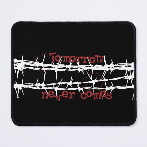 Item preview, Tomorrow Never Comes – Gothic Minimalist Typography | Dark Romantic Quote Art designed and sold by Lifer Art and Design.