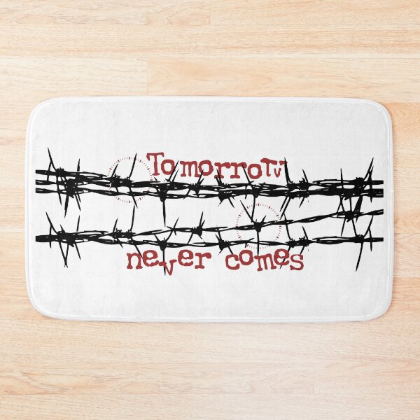 Item preview, Tomorrow Never Comes – Gothic Minimalist Typography | Dark Romantic Quote Art designed and sold by Lifer Art and Design.