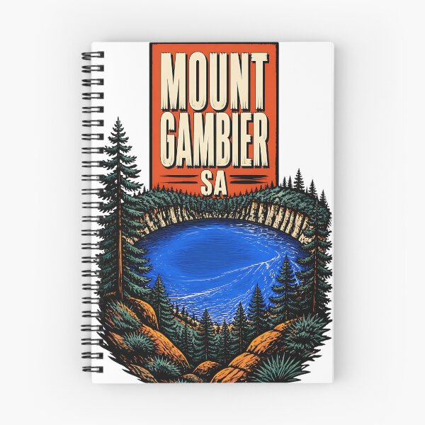 Item preview, Mount Gambier South Australia Vintage Travel Poster designed and sold by TravelersGems.