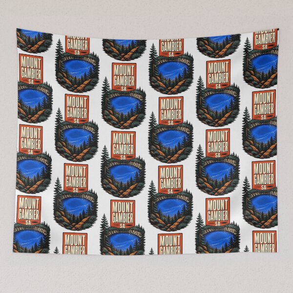 Item preview, Mount Gambier South Australia Vintage Travel Poster designed and sold by TravelersGems.