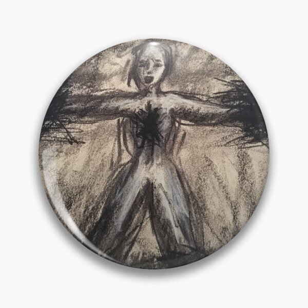 Item preview, The Weight of Observation: Echo - Charcoal Drawing designed and sold by Midnight  Madness Arts.