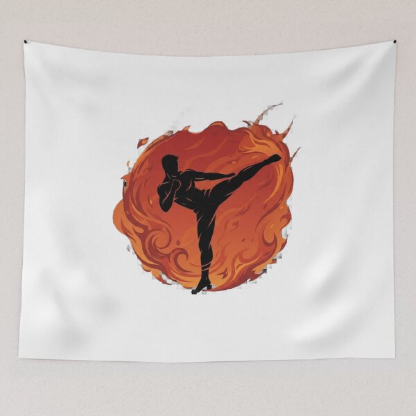 Item preview, Firebending Style Martial Arts Silhouette designed and sold by Fashion Verse.