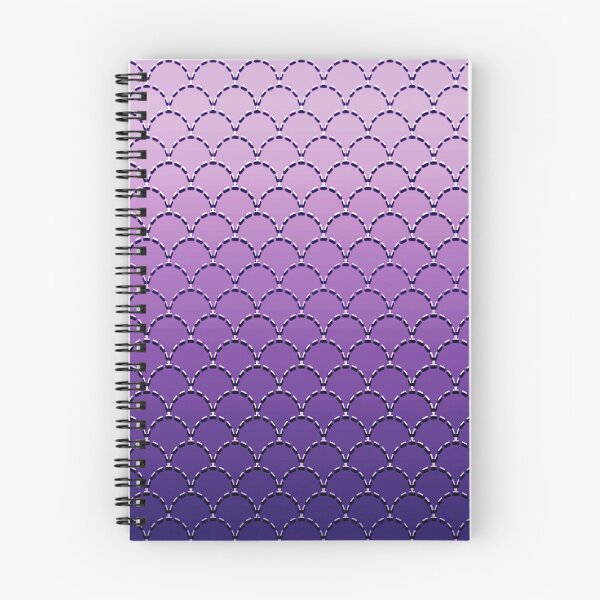 Item preview, Sashiko Fishscale Violet designed and sold by Nina May Designs.