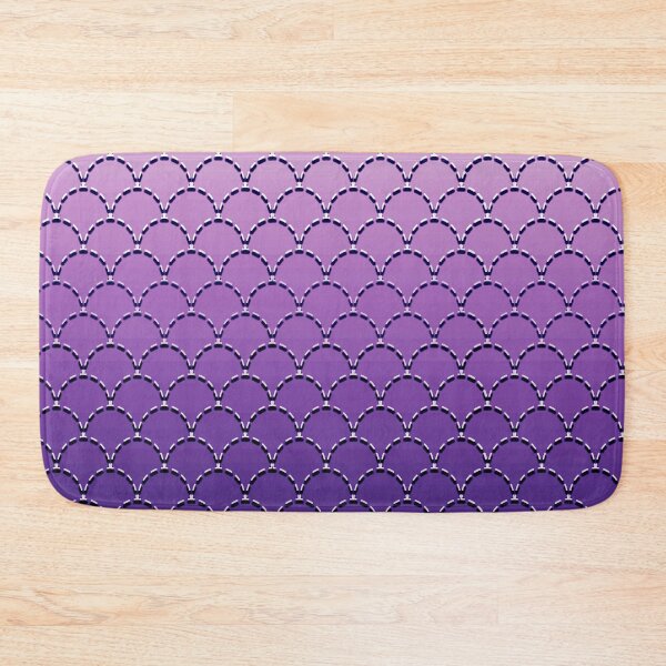 Item preview, Sashiko Fishscale Violet designed and sold by Nina May Designs.