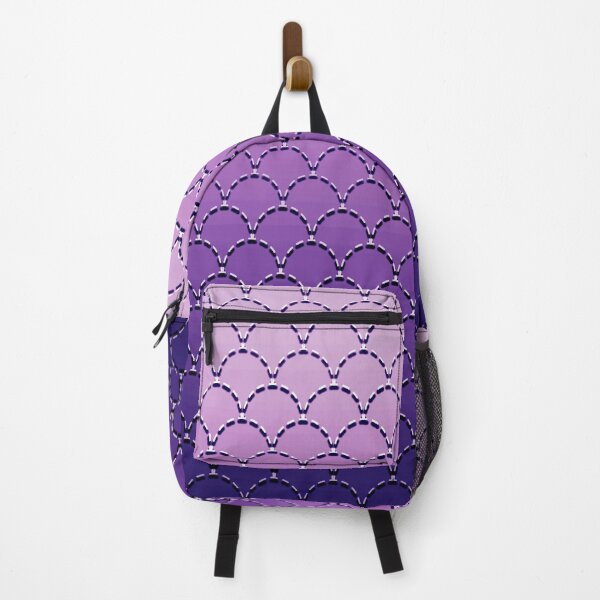 Item preview, Sashiko Fishscale Violet designed and sold by Nina May Designs.