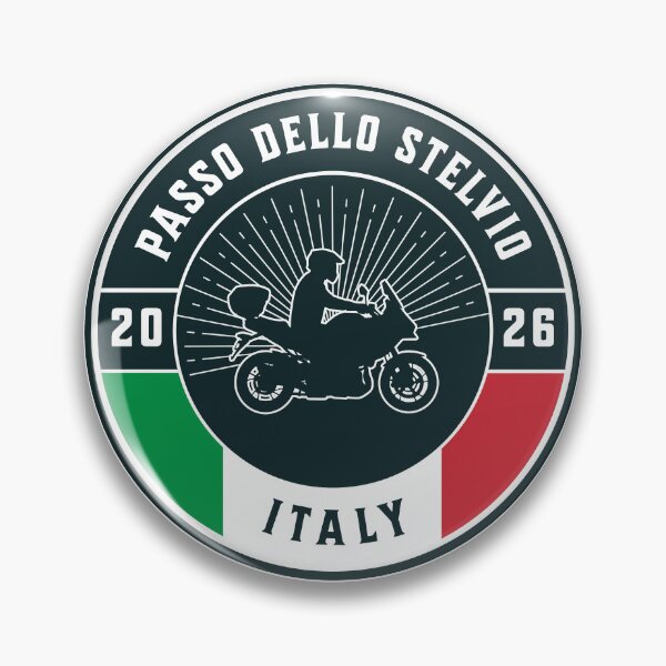 Item preview, passo dello stelvio- italy -motorcycling badge- sticker and more designed and sold by designkb.