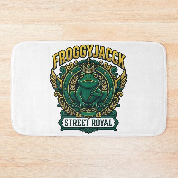 Item preview, FroggyJacck Street Royal Emerald Crowned Frog Crest designed and sold by FroggyJacck.