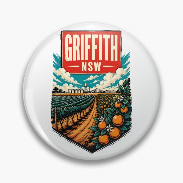 Item preview, Griffith New South Wales Australia Vintage Travel Poster designed and sold by TravelersGems.