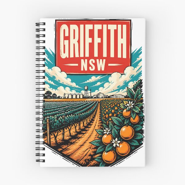 Item preview, Griffith New South Wales Australia Vintage Travel Poster designed and sold by TravelersGems.