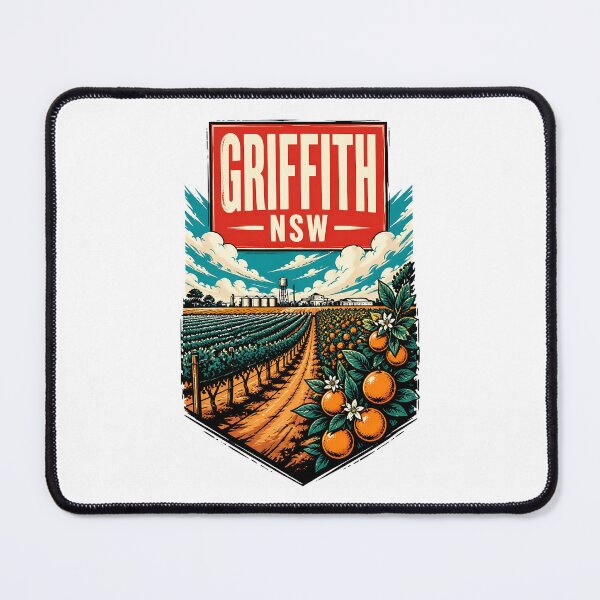 Item preview, Griffith New South Wales Australia Vintage Travel Poster designed and sold by TravelersGems.