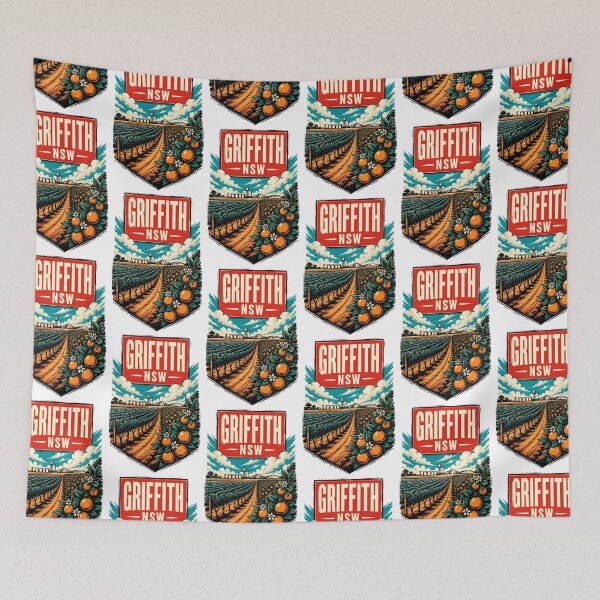 Item preview, Griffith New South Wales Australia Vintage Travel Poster designed and sold by TravelersGems.