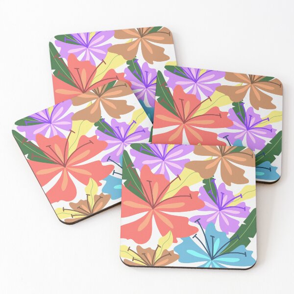 Item preview, Bold Tropical Flowers in Vibrant Colors Pattern designed and sold by BuckaBaby.