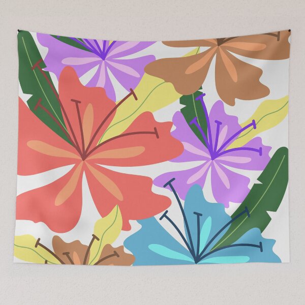 Item preview, Bold Tropical Flowers in Vibrant Colors Pattern designed and sold by BuckaBaby.