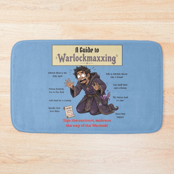 Item preview, A Guide to Warlockmaxxing (Light Edition) - DND RPG Meme designed and sold by Dice_Goblin_Studio.