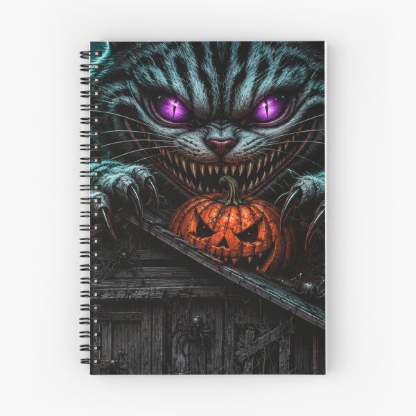Item preview, Scary Helloween Cat – Dark Gothic Cheshire Horror Art designed and sold by kdhill.