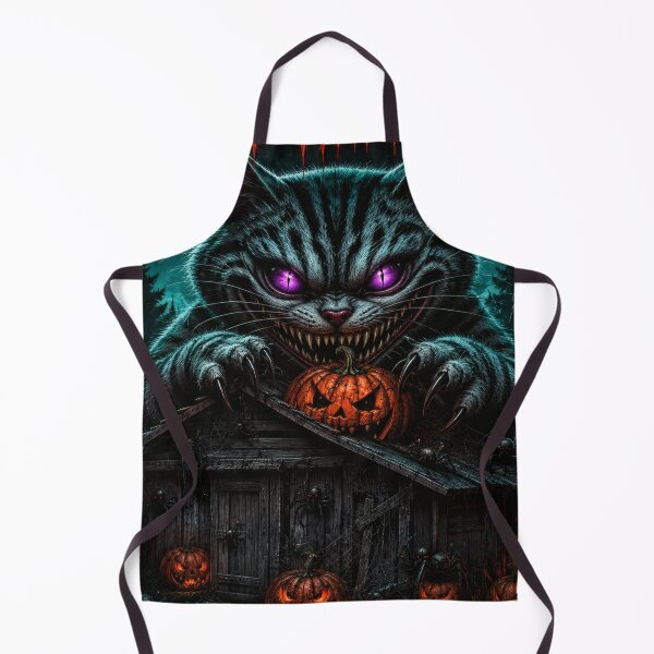 Item preview, Scary Helloween Cat – Dark Gothic Cheshire Horror Art designed and sold by kdhill.