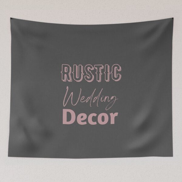Item preview, Rustic Wedding Decor Typography Design designed and sold by WearTheVibe Store.