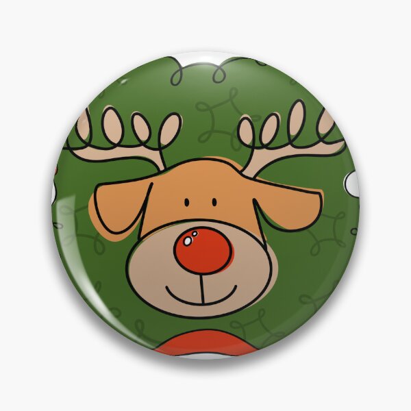 Item preview, Christmas cartoon Santa, reindeer and gingerbread man pattern designed and sold by OhNoNotAgain42.