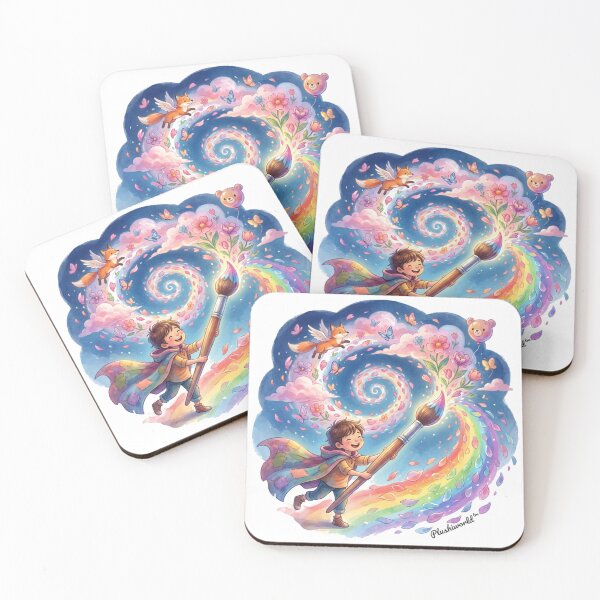 Item preview, Paint Your Dreams – Paint your dreams | Cute Rainbow Fantasy Illustration designed and sold by PLUSHIWORLDtm.