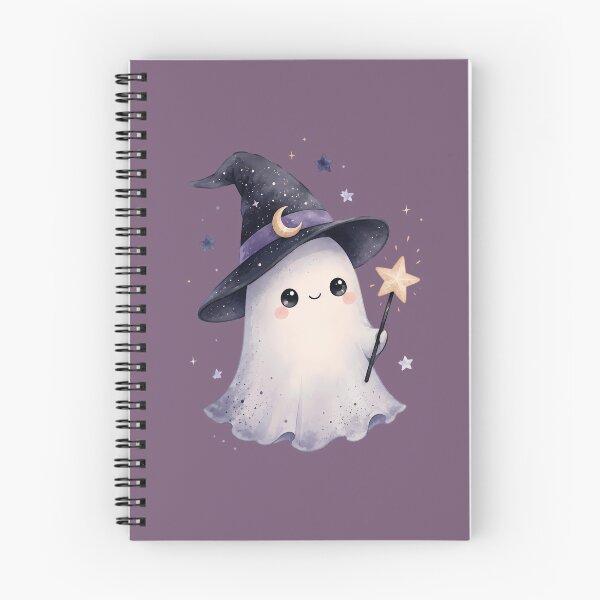 Item preview, Cute Watercolor Witch Ghost designed and sold by BeataPrint.
