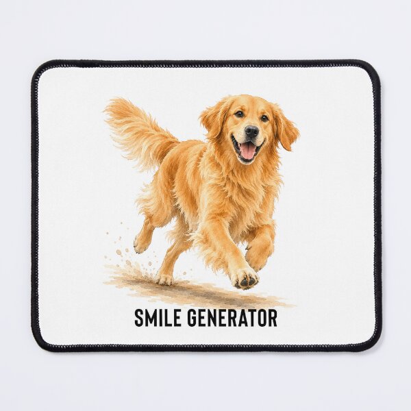 Item preview, Smile Generator Golden Retriever | Happy Dog Watercolor Gift designed and sold by PAPIRO SIGLO XXI.
