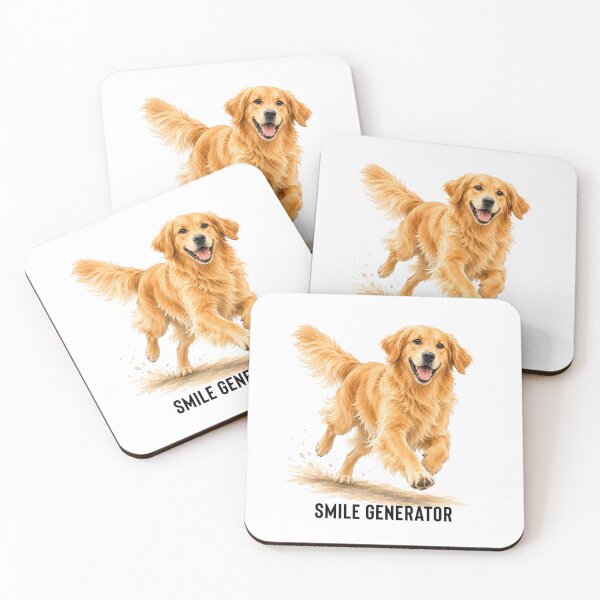 Item preview, Smile Generator Golden Retriever | Happy Dog Watercolor Gift designed and sold by PAPIRO SIGLO XXI.